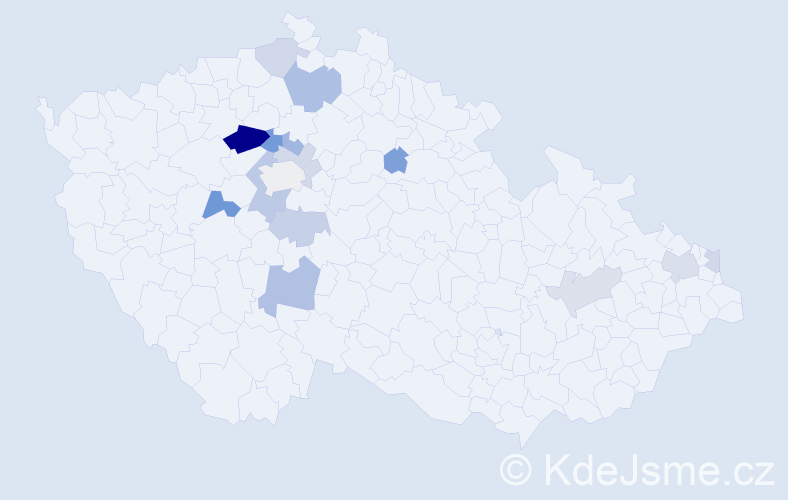 Příjmení: 'Patócsová', počet výskytů 28 v celé ČR