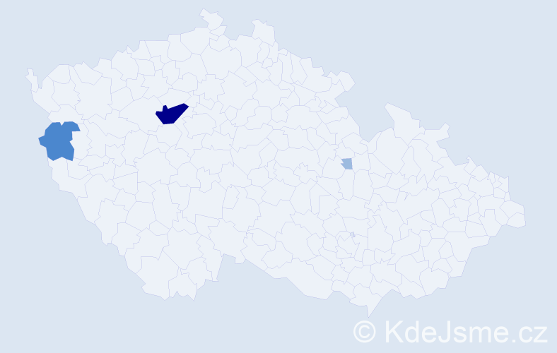 Příjmení: 'Dolínská', počet výskytů 7 v celé ČR