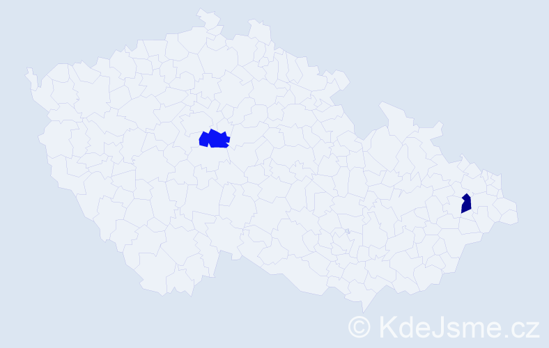 Příjmení: '"Hoang My"', počet výskytů 2 v celé ČR