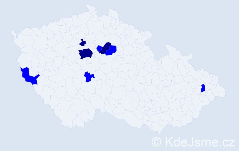 Příjmení: 'Leidl', počet výskytů 11 v celé ČR