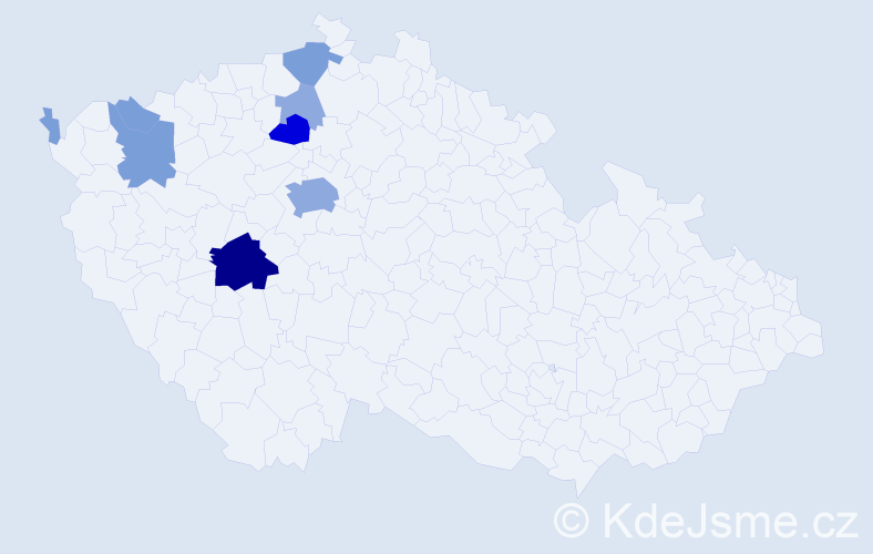 Příjmení: 'Čornyjová', počet výskytů 23 v celé ČR