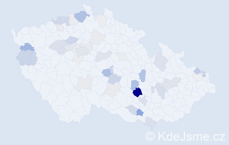 Příjmení: 'Babička', počet výskytů 112 v celé ČR