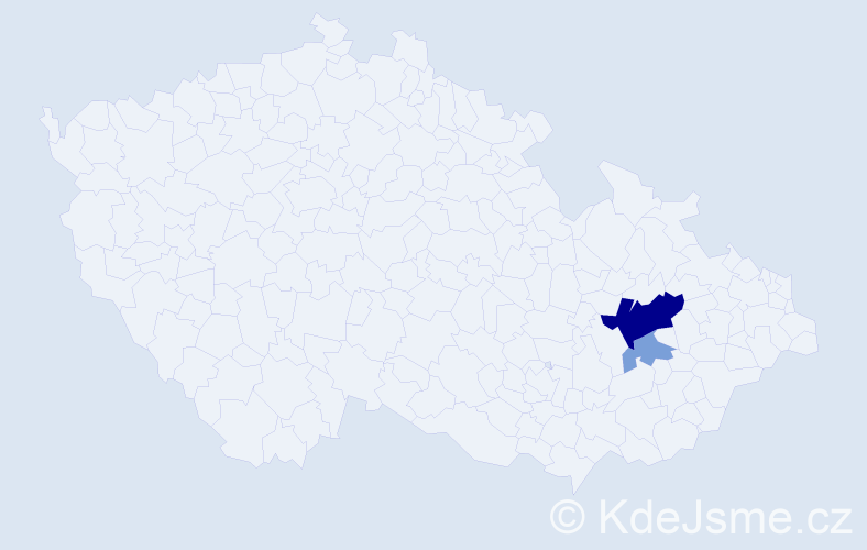 Příjmení: 'Arabčuková', počet výskytů 9 v celé ČR
