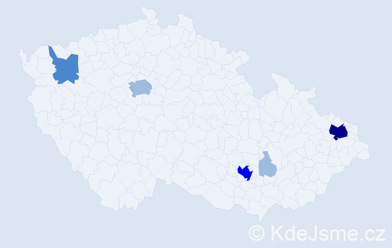 Příjmení: 'Spira', počet výskytů 11 v celé ČR