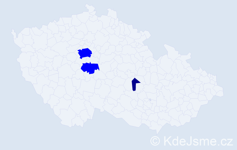 Příjmení: 'Násirová', počet výskytů 4 v celé ČR