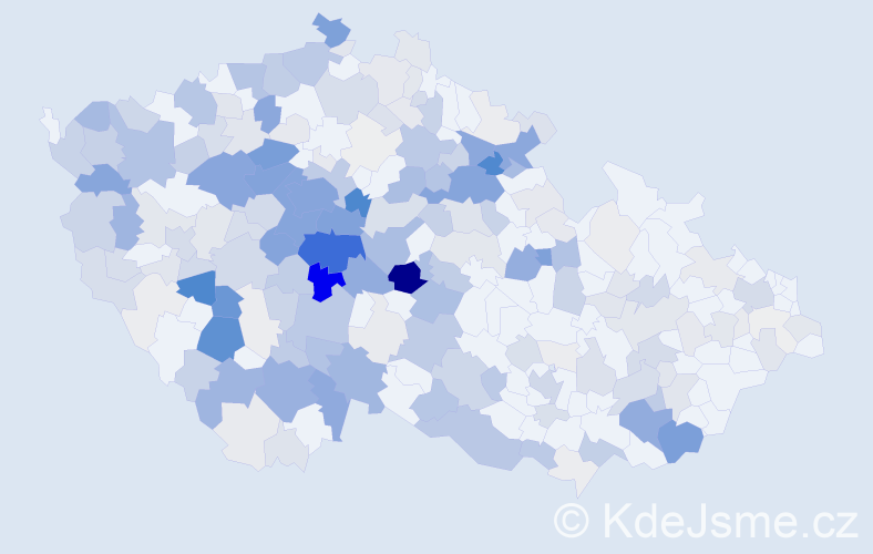 Příjmení: 'Rezek', počet výskytů 1104 v celé ČR