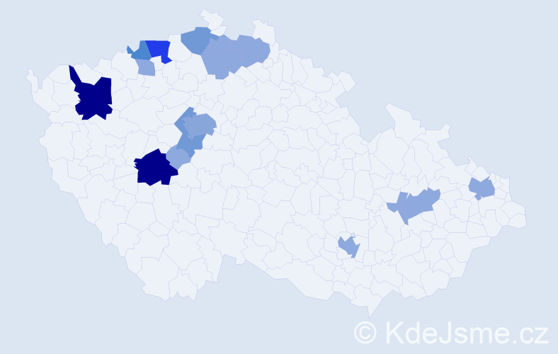 Příjmení: 'Simmer', počet výskytů 45 v celé ČR