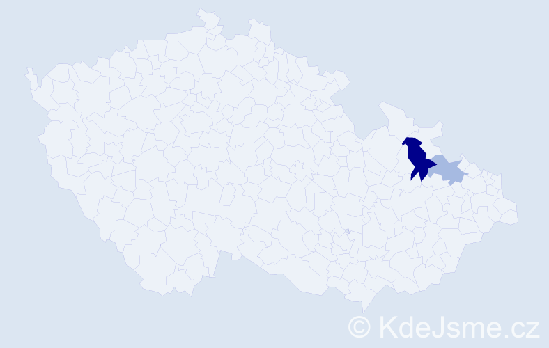 Příjmení: 'Wrublowski', počet výskytů 4 v celé ČR