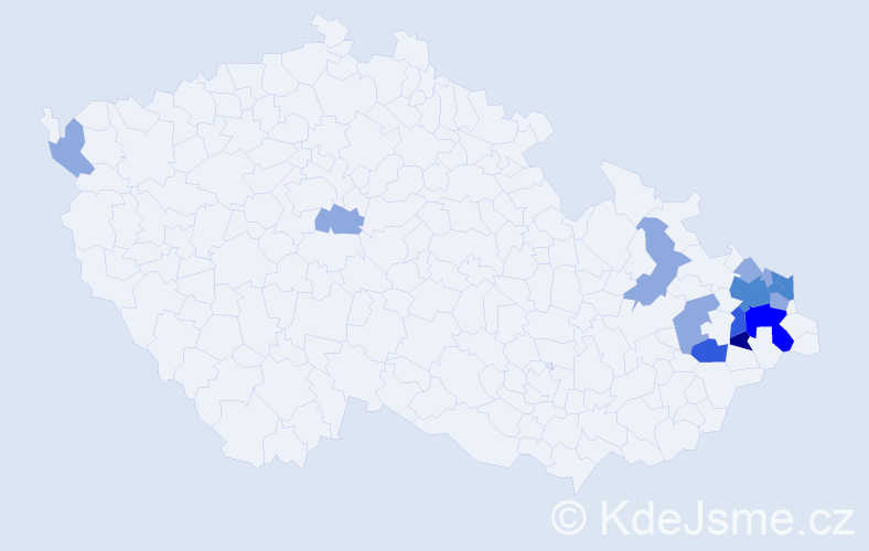 Příjmení: 'Beinstein', počet výskytů 30 v celé ČR