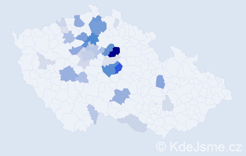 Příjmení: 'Ladra', počet výskytů 113 v celé ČR