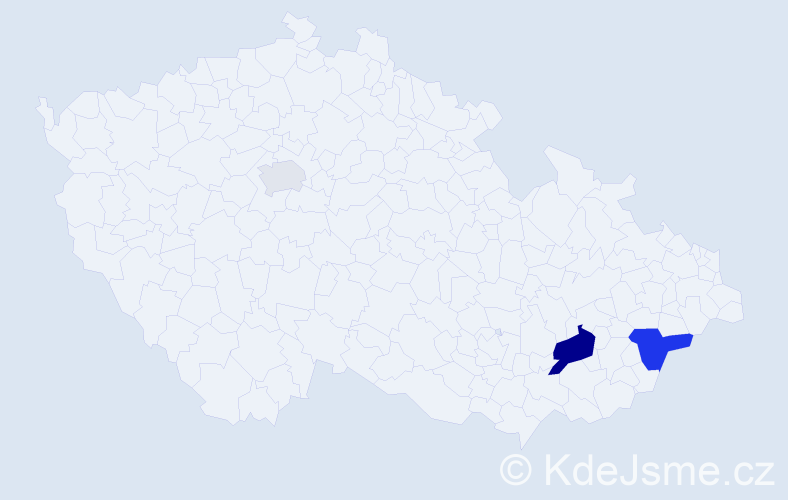 Příjmení: 'Cabras', počet výskytů 6 v celé ČR