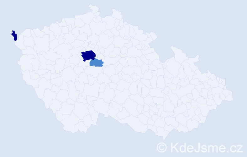 Příjmení: 'Fedošová', počet výskytů 7 v celé ČR