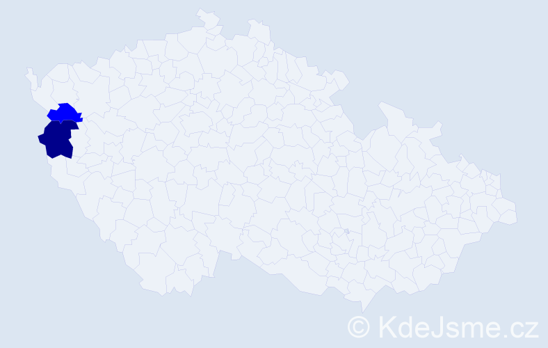 Příjmení: 'Vargončiková', počet výskytů 3 v celé ČR