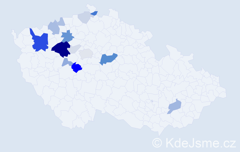 Příjmení: 'Urik', počet výskytů 45 v celé ČR