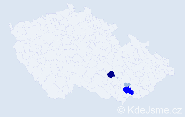 Příjmení: 'Zálesák', počet výskytů 8 v celé ČR