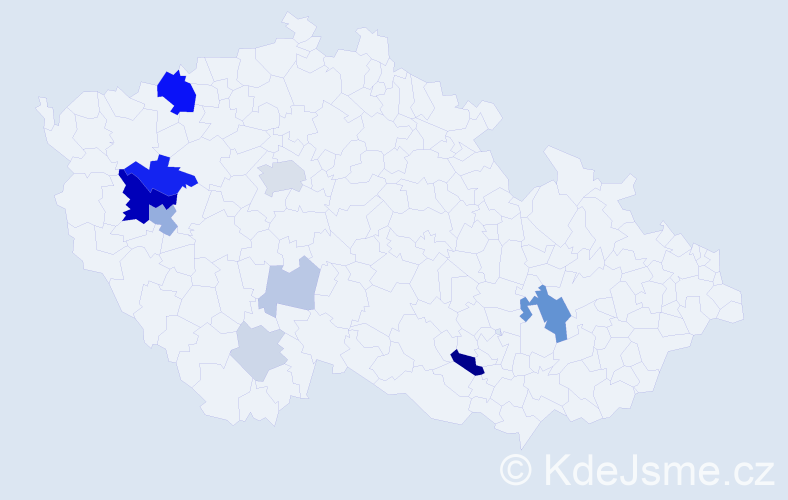 Příjmení: 'Korsová', počet výskytů 31 v celé ČR