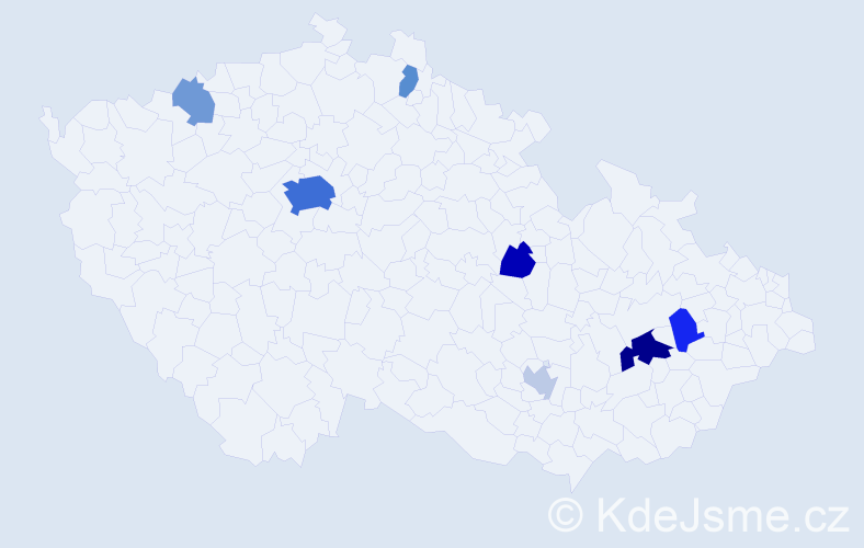 Příjmení: 'Scheuch', počet výskytů 23 v celé ČR