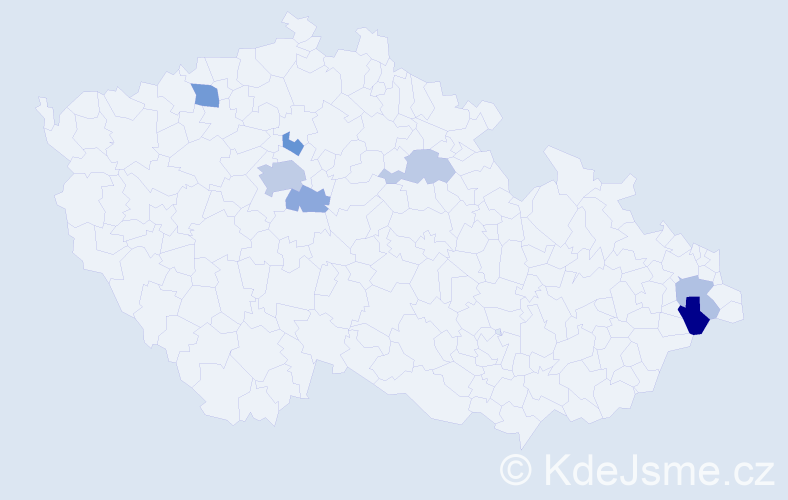 Příjmení: 'Blumenthalová', počet výskytů 14 v celé ČR