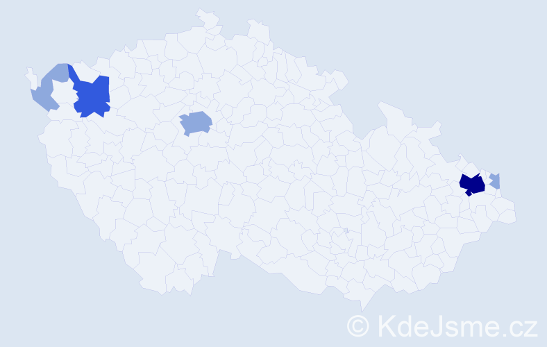 Příjmení: 'Harbistová', počet výskytů 12 v celé ČR