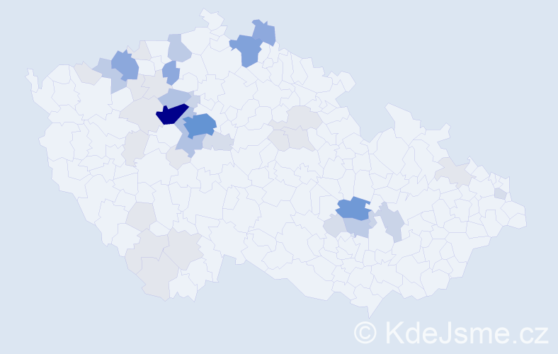 Příjmení: 'Burgr', počet výskytů 148 v celé ČR