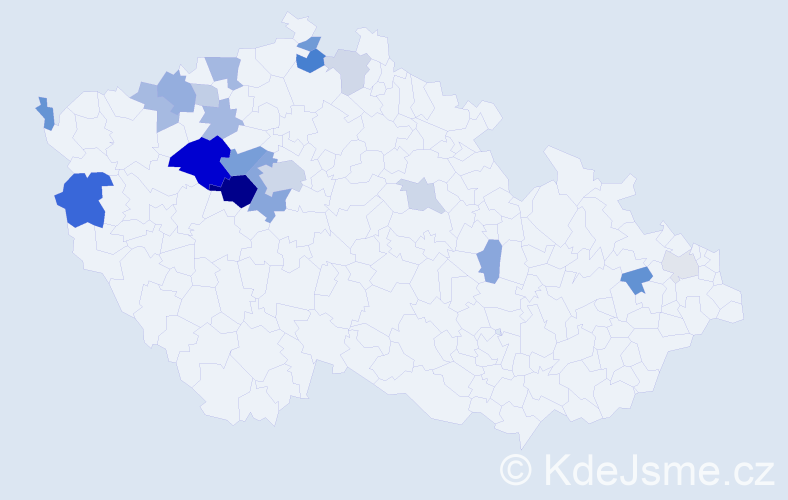 Příjmení: 'Luláková', počet výskytů 48 v celé ČR