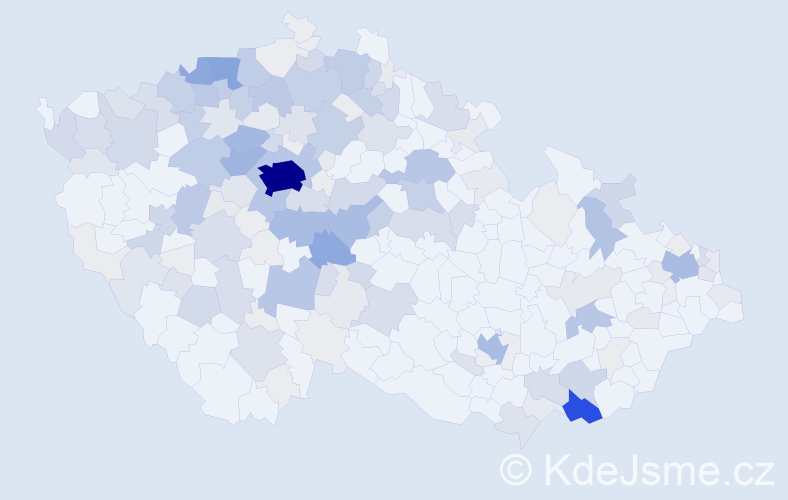 Příjmení: 'Studničková', počet výskytů 780 v celé ČR