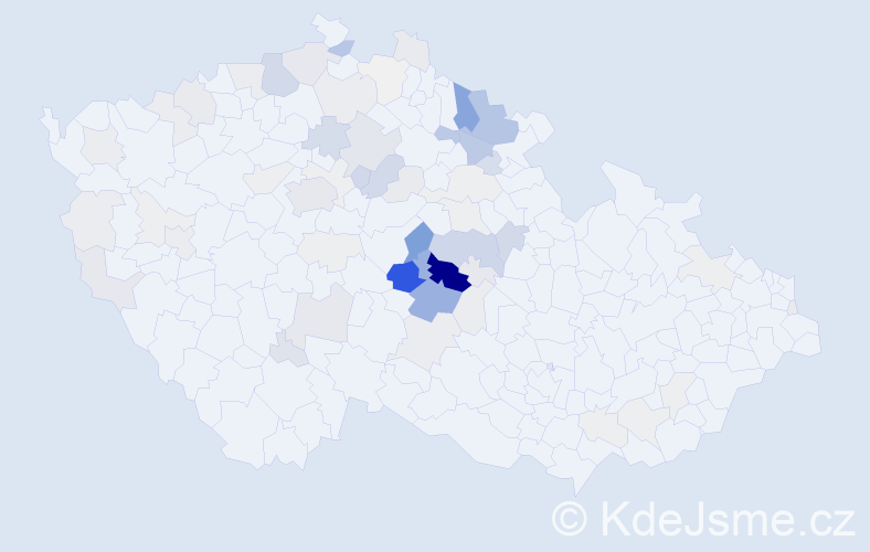 Příjmení: 'Hospodka', počet výskytů 268 v celé ČR