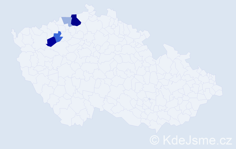 Příjmení: 'Kriechenbauerová', počet výskytů 9 v celé ČR