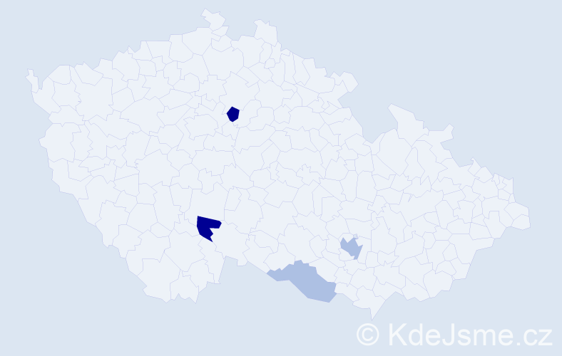 Příjmení: 'Malachovová', počet výskytů 8 v celé ČR