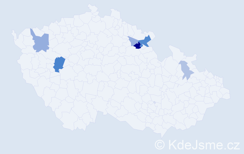Příjmení: 'Andreovská', počet výskytů 20 v celé ČR