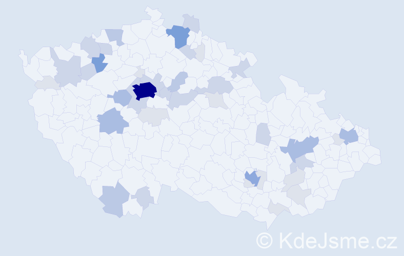 Příjmení: 'Brennerová', počet výskytů 114 v celé ČR