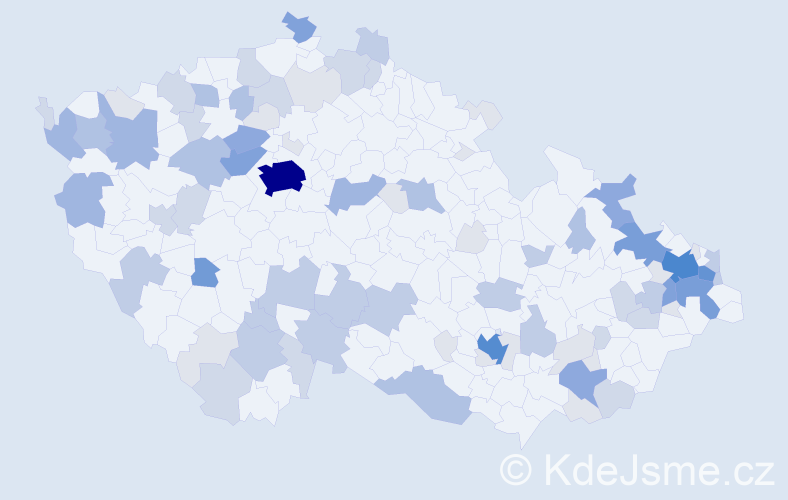 Příjmení: 'Sabo', počet výskytů 279 v celé ČR