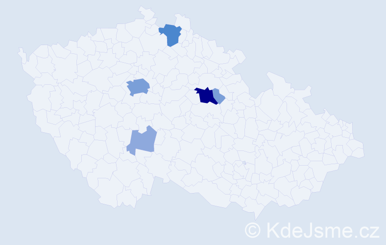 Příjmení: 'Lempachová', počet výskytů 15 v celé ČR