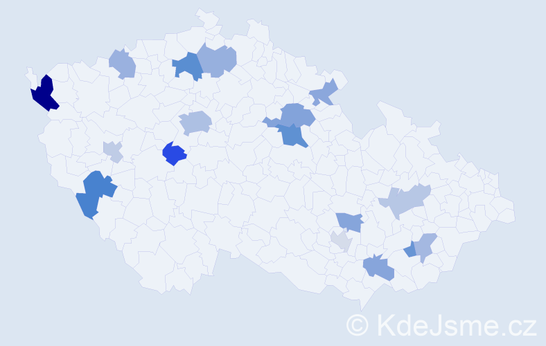 Příjmení: 'Ochirbat', počet výskytů 31 v celé ČR