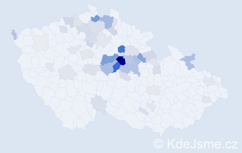Příjmení: 'Foršt', počet výskytů 193 v celé ČR