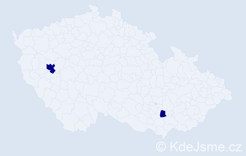 Příjmení: 'Machlica', počet výskytů 2 v celé ČR