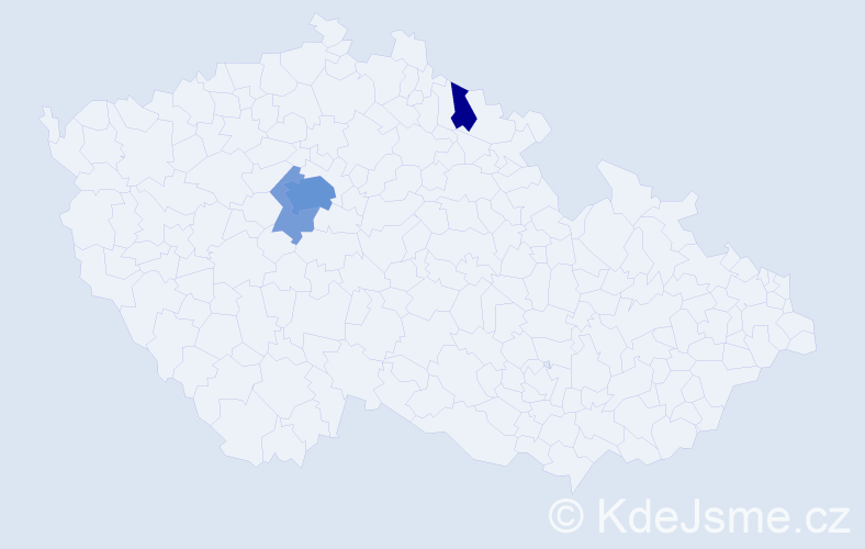 Příjmení: 'Kro', počet výskytů 11 v celé ČR