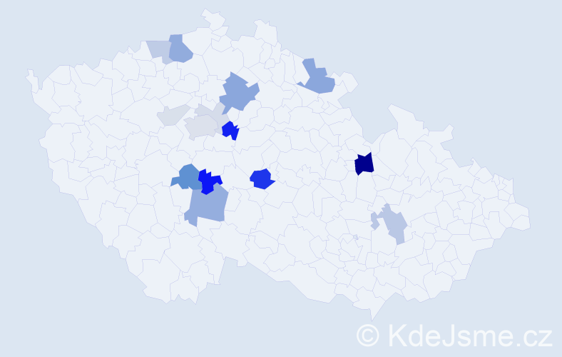 Příjmení: 'Volšanská', počet výskytů 41 v celé ČR