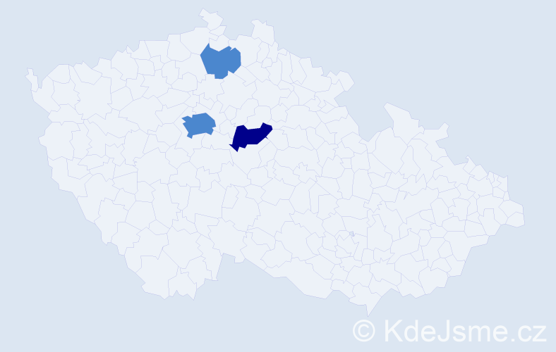 Příjmení: 'Krumichová', počet výskytů 9 v celé ČR