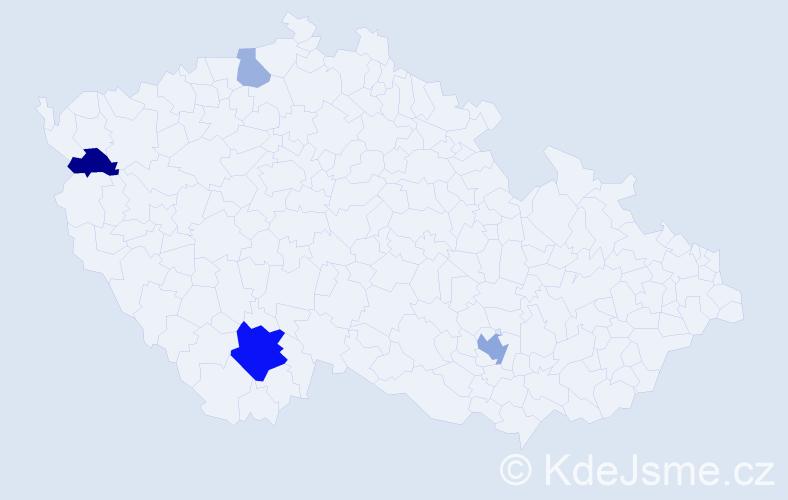 Příjmení: 'Savula', počet výskytů 21 v celé ČR