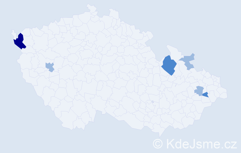 Příjmení: 'Hurtoš', počet výskytů 11 v celé ČR