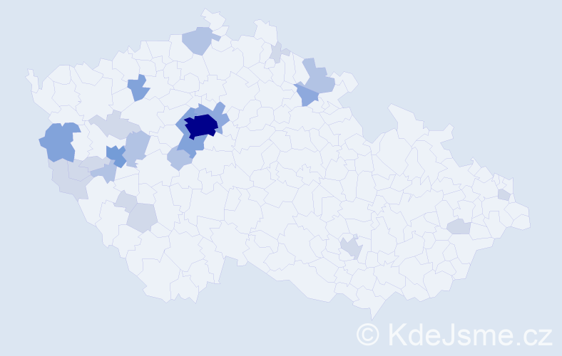 Příjmení: 'Sieger', počet výskytů 59 v celé ČR