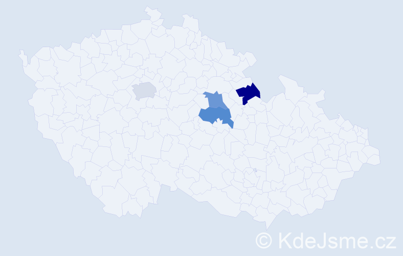 Příjmení: 'Sleziak', počet výskytů 4 v celé ČR
