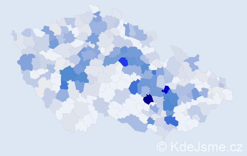 Příjmení: 'Synek', počet výskytů 1320 v celé ČR