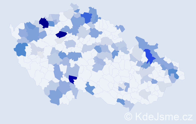 Příjmení: 'Virágová', počet výskytů 263 v celé ČR