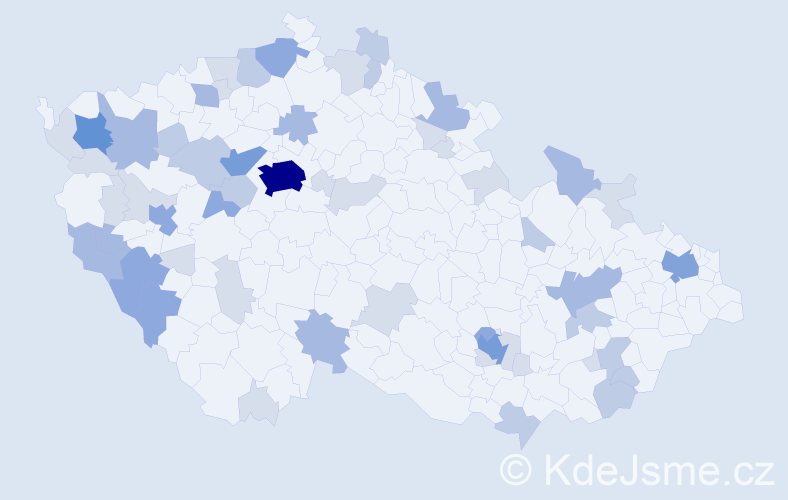 Příjmení: 'Baumann', počet výskytů 140 v celé ČR