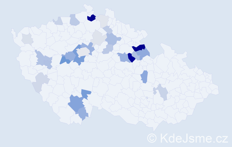 Příjmení: 'Abel', počet výskytů 84 v celé ČR