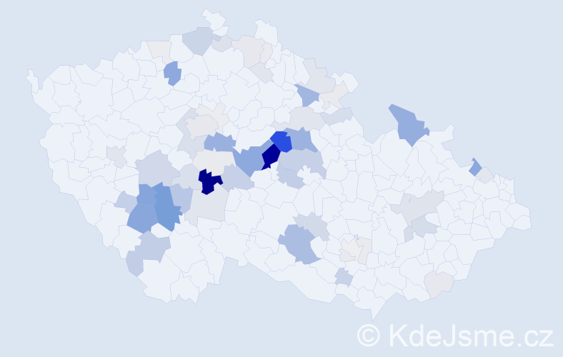 Příjmení: 'Poskočil', počet výskytů 217 v celé ČR