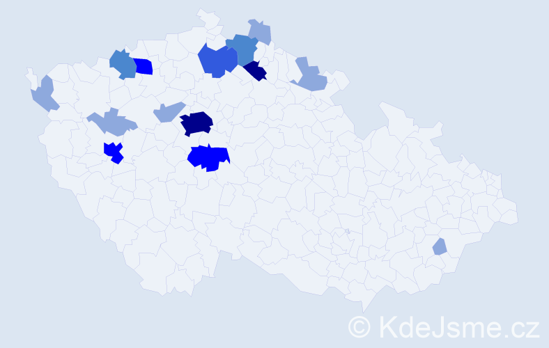 Příjmení: 'Kratzer', počet výskytů 35 v celé ČR