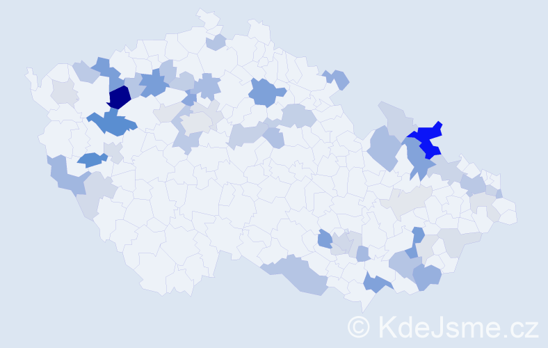 Příjmení: 'Repka', počet výskytů 117 v celé ČR
